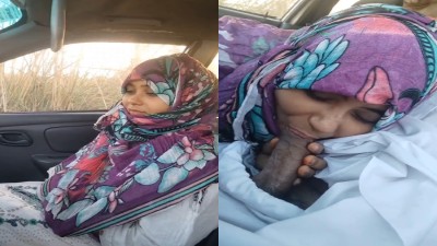 Muslim Girl Nude & Lovely Blowjob On Car
